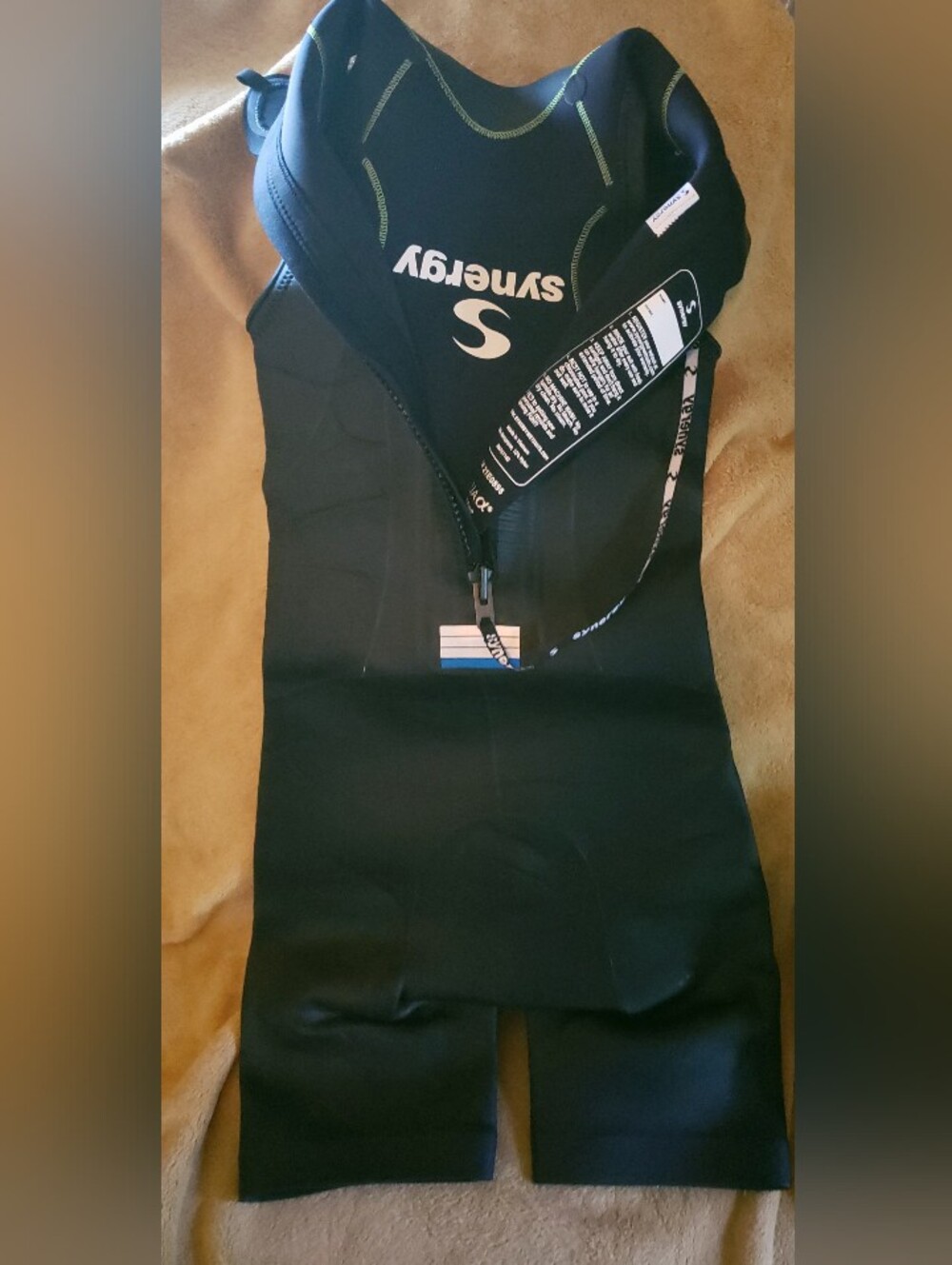Black Women’s Sleeveless One-Piece Swim Wet Suit Short - Picture 8 of 10